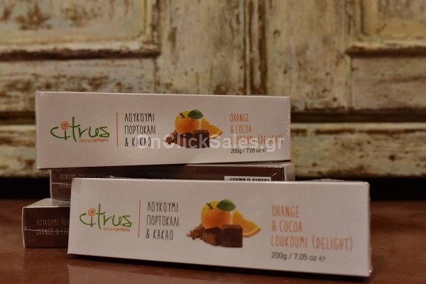 Λουκούμια με Πορτοκάλι & Κακάο Citrus 200γρ